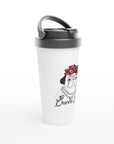 QUEEN ETTA - White 15oz Stainless Steel Travel Mug