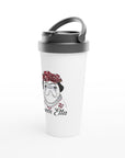 QUEEN ETTA - White 15oz Stainless Steel Travel Mug
