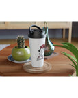 QUEEN ETTA - White 15oz Stainless Steel Travel Mug