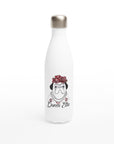 QUEEN ETTA - White 17oz Stainless Steel Water Bottle