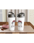 QUEEN ETTA - White 15oz Stainless Steel Travel Mug