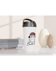 QUEEN ETTA - White 15oz Stainless Steel Travel Mug