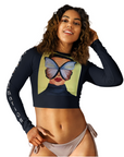 TRANSFORMATION - Recycled long-sleeve crop top