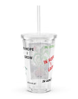 IN HOPE I GROW - Clear Plastic Tumbler