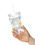 LIFE - Clear plastic tumbler