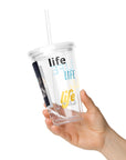 LIFE - Clear plastic tumbler