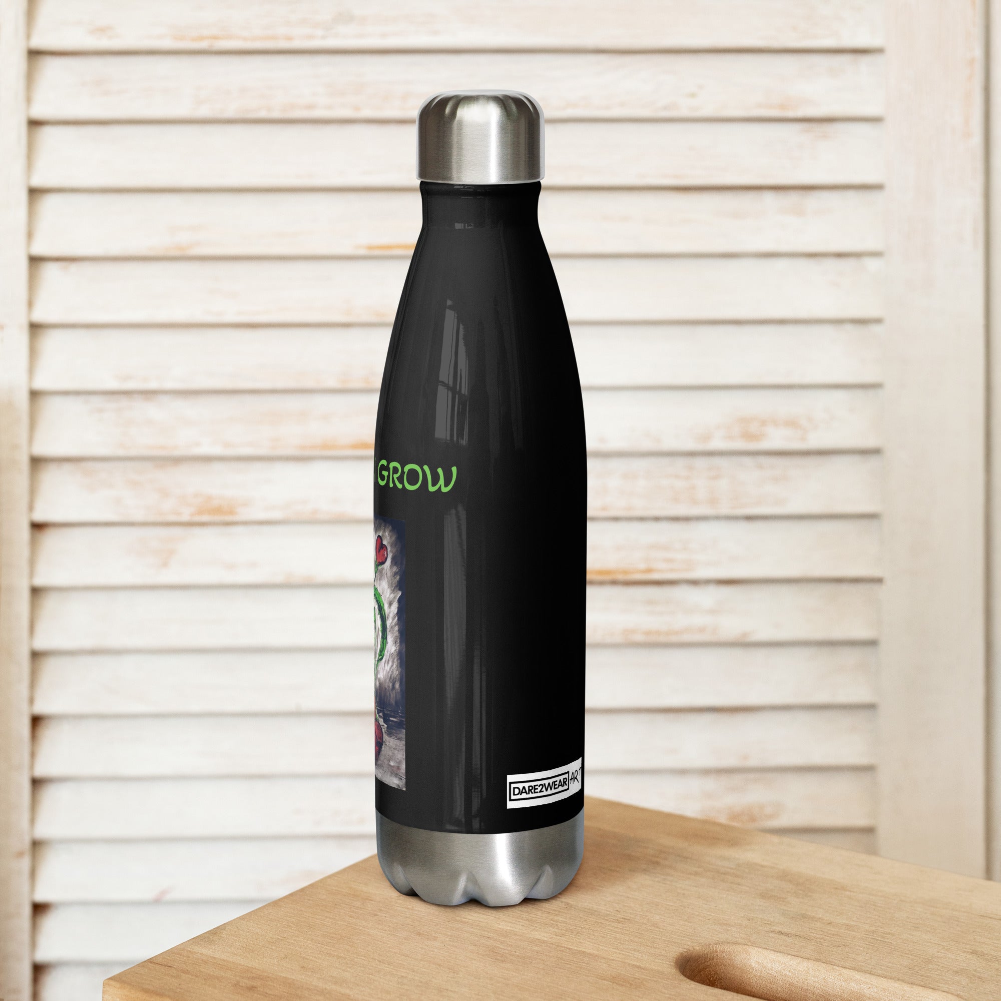 IN HOPE I GROW - Stainless Steel Water Bottle