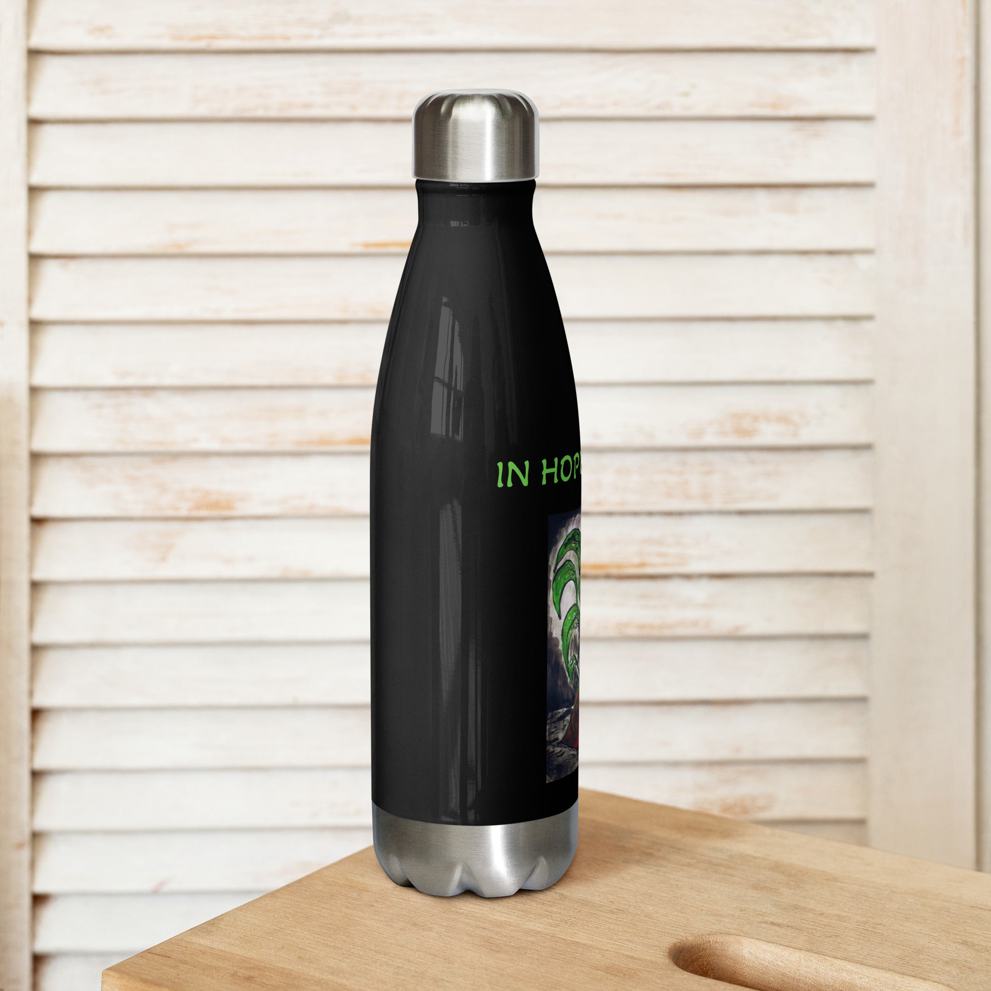 IN HOPE I GROW - Stainless Steel Water Bottle